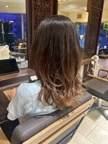 ヘアリゾート粋 ティガ 池袋店(tiga)&nbsp;髪質改善カラー/透明感/ブラウン/ミディアムレイヤー