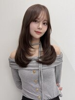 ハピネス 梅田茶屋町店(HAPPINESS)&nbsp;韓国風/レイヤーカット/顔周り/顔まわり/髪質改善/ベージュ