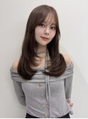 韓国風/レイヤーカット/顔周り/顔まわり/髪質改善/ベージュ