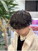 波巻きパーマ波巻きツイストツイスパメンズパーマメンズカット