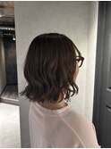 タッセルボブ×透明感ベージュカラー