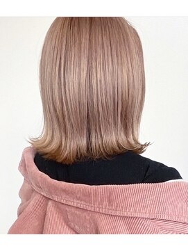ラック 津田沼(LUCK) ピンクグレージュ/津田沼/韓国ボブ/ケアブリーチ/似合わせカット
