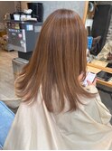 透明感カラー×美髪ロング 20代30代40代春向け明るめカラー
