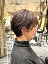 ラボー ノースプラザ店(LA'BO)&nbsp;【LA'BO三浦】30代/40代/50代/ショートボブ/ピンクブラウン/艶感