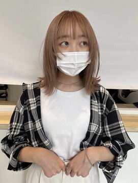 コトナ ヘア アンド リラックス 竹ノ塚(kotona) セミロング外はねボブ/顔まわりレイヤーカット竹ノ塚
