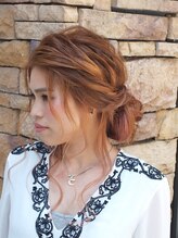 ヘアセットアンドエクステンションショールーム(SHOW ROOM)&nbsp;結婚式およばれルーズシニヨン