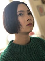 プラウド 前下がりボブ☆黒髪に似合うウインターボブ