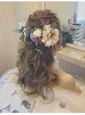 ブライダルヘアセット