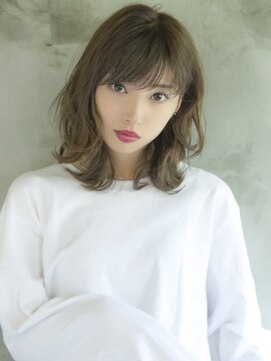 ロンドプランタン 恵比寿(Lond Printemps) 小顔大人可愛い 外ハネ アッシュブラウン