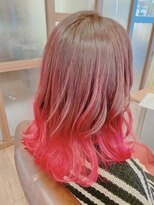 ヘアードレス ル レーヴ(hair dress Le reve)&nbsp;グラデハイライト(レッドカラー)