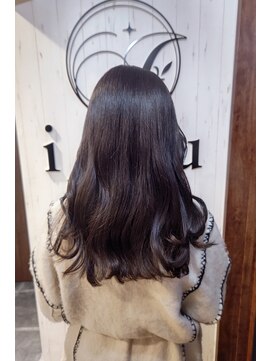 イコウヘアデザイン(icou hair design) 艶カラーAラインロング☆ラベンダーブラウン