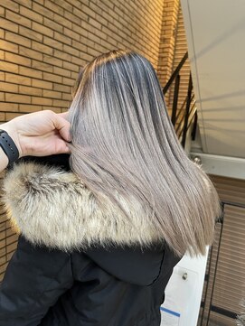 ラフ(LAFF) #黒髪#ボブルフ#ネビージュ#小顔#ワンレン