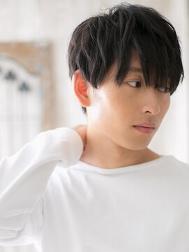 メンズヘア ビーセカンド 草加店(MENS HAIR B-2) ビジカジナチュラルおしゃれダークグレージュマッシュT草加