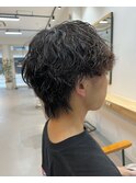ウルフカット/ウルフパーマ/波巻きパーマ
