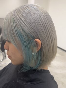 シェイト(ciate) ホワイトベージュ/ターコイズ/インナーカラー