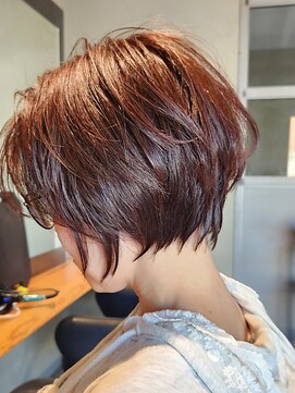 TJ天気予報 Part5 木曽川店 前下がりボブ/透明感カラー/チョコレートブラウン