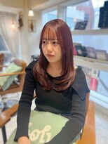 ラボヌールヘアーリアン 川越店(La Bonheur hair Lien)&nbsp;ピンクブラウン/レイヤーカット