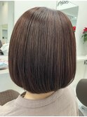 ボブ×ピンクブラウン