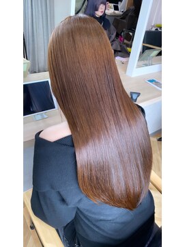 ジーナ 福岡天神(Zina) Caramel Brown × Premium髪質改善トリートメント【中村一樹】