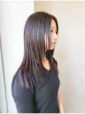 春夏カラー×アッシュグレージュ×酸性髪質改善ストレート