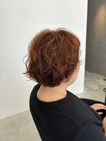 テラス トヨタ(Telasu Toyota)&nbsp;クセ毛を活かしたショートとオレンジベージュ