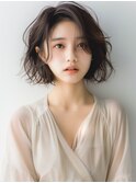 ゆるふわスタイリング×こなれミディ