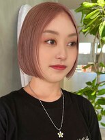 ハウ 心斎橋(how)&nbsp;愛されショートボブ艶髪くびレイヤーエモージュピンクベージュ