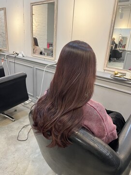 ラム(L'am) モーヴピンク/ブリーチなし/暖色系/透明感カラー