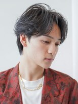 メゾンアルブル 向ヶ丘遊園 登戸(maison ARBLE)&nbsp;メンズセンターパートオールバックフェザーパーマショートウルフ