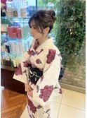 浴衣アップスタイル