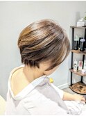 美シルエット大人ショートカット【カミケンアジト/福島】