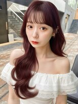 リークフー(Ree cu fuu)&nbsp;秋カラーシースルーバング透明感カラーレイヤーカット