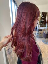 ヘアーアイストゥーレ(HAIR ICI TRE)&nbsp;ブリーチなしダブルカラー暖色ラベンダーピンク担当渡辺聖