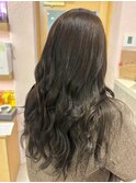 透明感アッシュグレー12.17黒髪