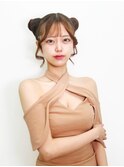 銀座ヘアセット。宣材サロモ編。丸める方の猫耳VOL2.0