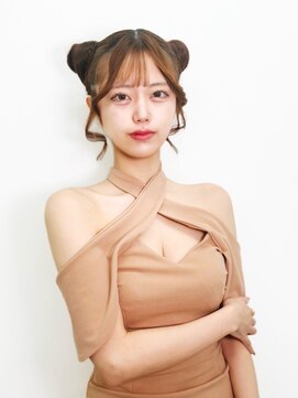 ステラ(Stella) 銀座ヘアセット。宣材サロモ編。丸める方の猫耳VOL2.0