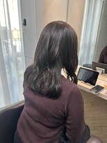 ジーナ 福岡藤崎(Zina)&nbsp;髪質改善　柔らかオリーブベージュ　美髪　【Zina藤崎】