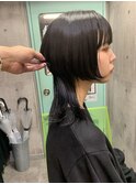 ダークアッシュ/似合わせカット/ミディアムレイヤーカット