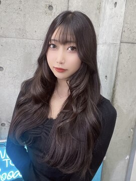 インク 渋谷(INK.) 透明感カラーにサナちゃん風フォワード巻き