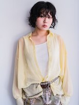 ヘアークラフト(Hair Craft)&nbsp;黒髪ボブレイヤー×くるくるパーマ【岡山】ボブパーマ