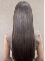フラップ 豊橋(FLAP)&nbsp;透明感◎ブリーチなし髪質改善グレージュ×ストレート