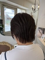 アミュレ ヘア サロン(Amule hair salon)&nbsp;大人ののショートスタイルアッシュブラウングレイ