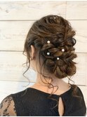 【ベルクープス天王寺】足立美佐恵 まとめ髪 結婚式ヘアセット