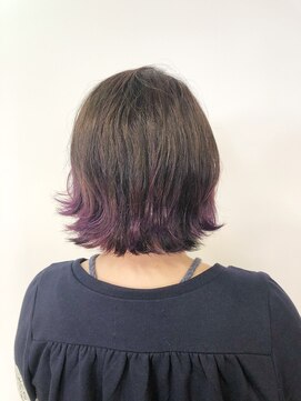 サロン マーニ(salon m ni) ボブ×グラデーションパープル