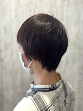 テトテ 門戸厄神店(tetote) 【tetote村山のサロンスタイル】小顔ショート×ブルージュ
