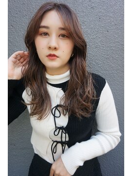 ブゾン(buZon) 【buZonブゾン】アッシュブラウン×顔まわりレイヤー