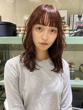 ロジ(loji) ピンクブラウン×ソフトミディアム