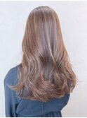 ハイライトレイヤーカット_グレージュカラーボブウルフ_ba401031