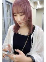 ワルム(warme)&nbsp;顔まわりレイヤー×ペールピンク