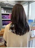 オリーブベージュ／レイヤー